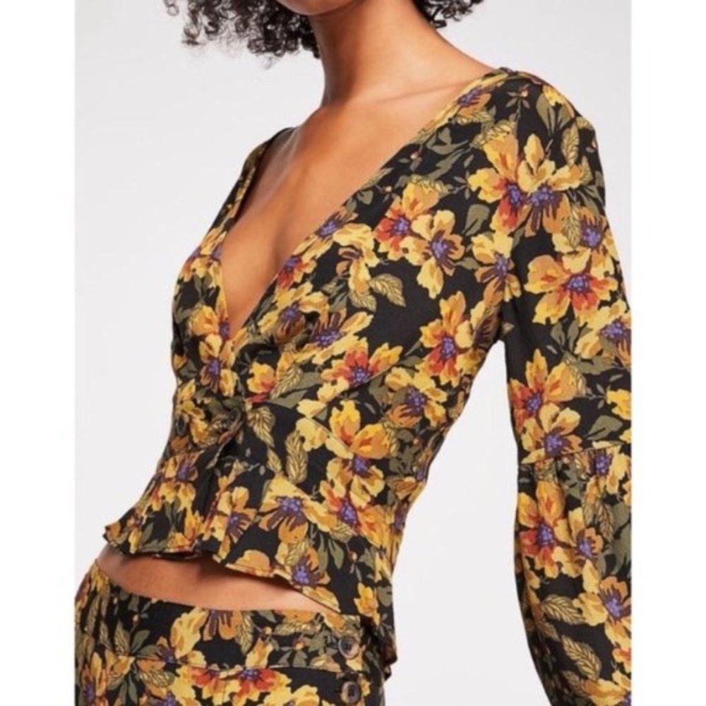 NWOT Free People Love Letter Crop Top